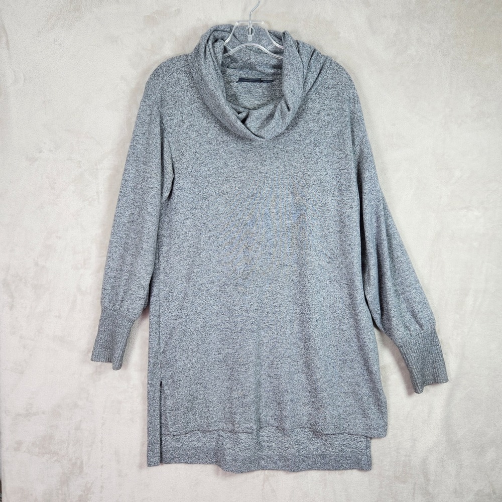 Maeve by Anthropologie Tunic Sweater Womens Small Gray Cowl Neck‎ Cozy Casual